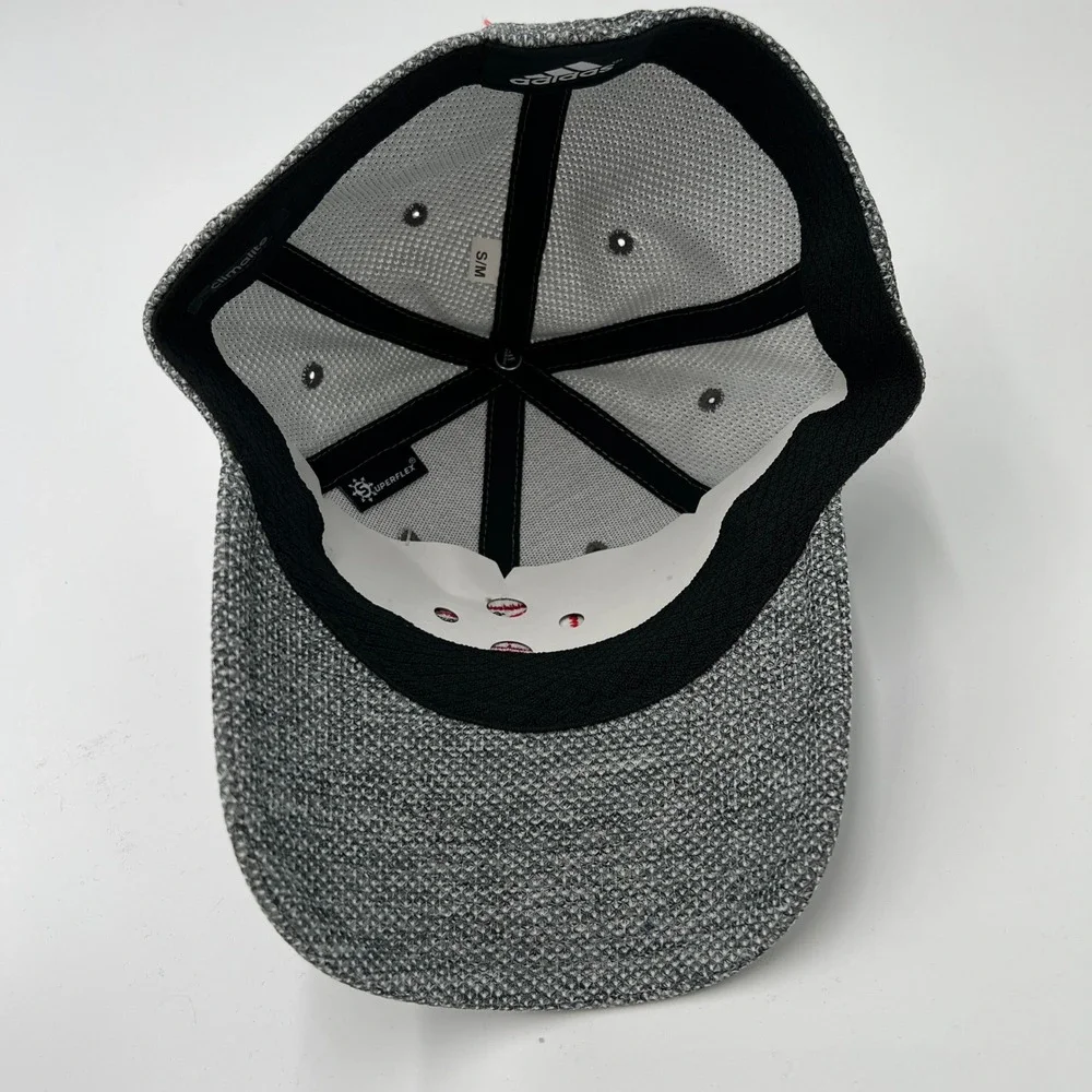 Adidas NC State Wolfpack Climalite Baseball‎ Cap Size S M Gray Red Embroidered